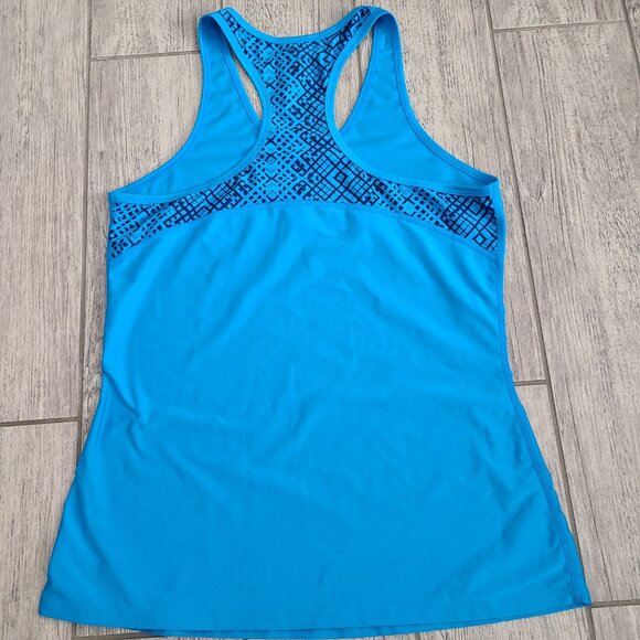 Under Armour Women’s HeatGear Fitted Racerback Tank Top Blue Size Medium - Picture 6 of 6